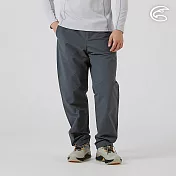 ADISI 男雙層撥水保暖褲 AP2521087｜防潑水 抗風 輕量 保暖長褲 S 深灰色