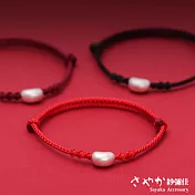 【Sayaka紗彌佳】999足銀相思豆幸運紅線手鍊 (抽拉調節設計) -紅色