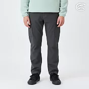 ADISI 青少年款彈性撥水透氣恆溫快乾機能長褲(二側貼袋) AP2521042 ｜魚鱗褲 防潑水 磨毛保暖 快乾 140 雲灰