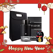 MONTBLANC 萬寶龍 探尋旅者男香開運禮[探尋旅者淡香精(100ml)X1+招財貓擺飾+禮袋]-國際航空版