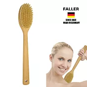 【FALLER 芙樂】德國製白豚鬃微SPA筋膜放鬆按摩刷深層肌膚放鬆(乾刷使用)
