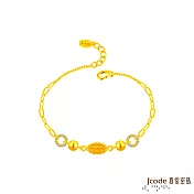 J’code真愛密碼金飾 雅韻硬金手鍊