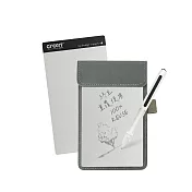 【Green Board 】7.2吋磁性電紙板 MT7進階收納組 - 黑色(電紙板x2+手寫筆+皮革夾 MIT雙專利設計) 灰色皮革夾