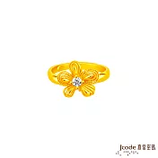 J’code真愛密碼金飾 春花黃金戒指