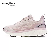 【Goodyear 固特異】飛羽 女款 3E寬楦輕量緩震運動鞋 / GAWR52847 JP23 粉紫