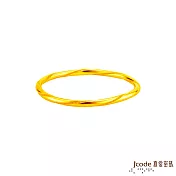 J’code真愛密碼金飾 珠事如願黃金手環 手圍/17.5圍