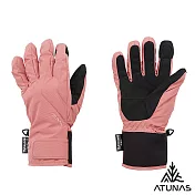 【ATUNAS 歐都納】中性款防水保暖手套A1AG2502N- S 玫瑰粉