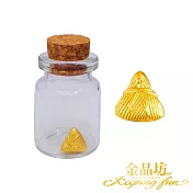 【金品坊】黃金擺件金榜包中粽配件單顆 0.07錢±0.02 (贈許願玻璃瓶、贈祥龍未來可期吊飾)