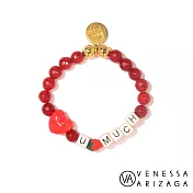 Venessa Arizaga LOVE YOU BERRY MUCH 愛心草莓手鍊 蘋果紅水晶串珠手鍊