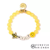 Venessa Arizaga BEE NICE 蜜蜂微笑手鍊 檸檬黃水晶串珠手鍊
