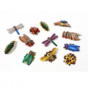 【賽先生科學工廠】日本復古昆蟲圖鑑錫製別針(隨機出貨)