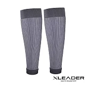 【Leader X】台灣製 石墨烯運動壓縮小腿套 運動 登山 健身(六色任選) 淺灰