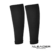 【Leader X】台灣製 石墨烯運動壓縮小腿套 運動 登山 健身(六色任選) 黑色