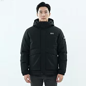 【遊遍天下】男款極暖防水防風保暖羽絨外套 (GJ23055) M 黑色