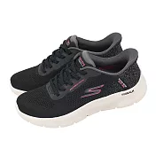 Skechers 健走鞋 Go Walk Flex Slip-Ins 女鞋 黑 瞬穿科技 休閒鞋 125503BLK 23cm BLACK