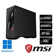msi微星 Infinite S3 14NVP7-3247TW 電競桌機 (i7-14700F/32G/2T SSD/RTX5070-12G/Win11)