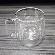 iBonjour玻璃雙層手把杯-300ml-2入
