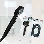 工業風大面板蓮蓬頭x1+水管-200cmx1