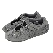Puma 休閒鞋 Speedcat Go Bejewelled Wns 女鞋 瑪莉珍鞋 灰 404906-01