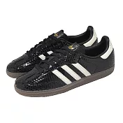 adidas 愛迪達 休閒鞋 Samba OG W 女鞋 黑 白 漆皮 蛇紋 德訓鞋 復古 三葉草 IH9015