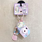 三麗鷗四大明星夢幻珠光相機系列甜蜜小物鑰匙扣配件掛件/藍色/YSK03164