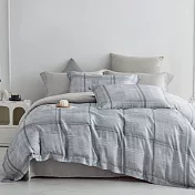 《DUYAN 竹漾》台灣製 60支萊賽爾天絲雙人床包被套四件組 / 寂霧序章