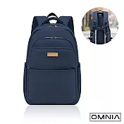 【OMNIA】旅途必備大容量防RFID筆電後背包6111(共9色) 深藍