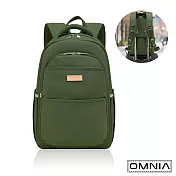 【OMNIA】旅途必備大容量防RFID筆電後背包6111(共9色) 海軍綠