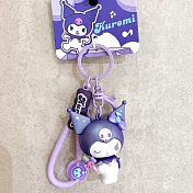 三麗鷗四大明星系列電音派對甜蜜小物鑰匙扣配件掛件/紫色/YSK02709