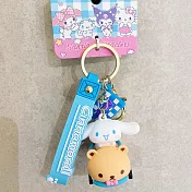 三麗鷗四大明星系列拽拽小車甜蜜小物鑰匙扣配件掛件/白色/YSK02198