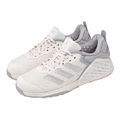 adidas 愛迪達 訓練鞋 Dropset 3 Trainer W 女鞋 米白 銀 支撐 健身 運動鞋 JR1678