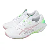 Asics 亞瑟士 網球鞋 Solution Speed FF 4 女鞋 白 粉 澳網 速度型 1042A307100