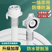 洗衣機通用防爆加厚4/6分進水管注水管延長管-1.5米