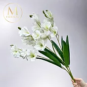 【Floral M】步步高升春節劍蘭高雅白仿真花花材(1入組)-