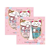 【UNICAT 變臉貓】新年禮盒 大吉大利 /好運雙重 /好緣自來 招財貓護手霜2入禮盒 (任選2盒) 粉X2