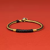 【77551-035】手鍊 歡喜開運本命年幸福安康五色線祈福手繩(51035) _深邃黑x男(19cm)