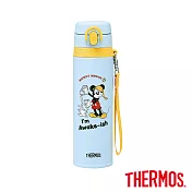 【THERMOS膳魔師】保溫瓶550ml(JNT-550MC-BBLB)_早餐夥伴米奇還沒醒篇