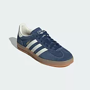 adidas 愛迪達 休閒鞋 Gazelle Indoor 男女鞋 海軍藍 膠底 復古 德訓鞋 愛迪達 26.5cm NAVY/WHITE