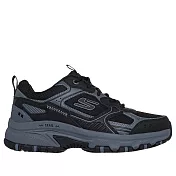 Skechers 思克威爾 Hillcrest [237754BKCC] 男 休閒 戶外鞋 步道 黑 灰 26cm 黑/灰