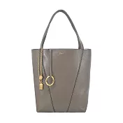 Chloe Spin粒面牛皮中號托特包-  灰色