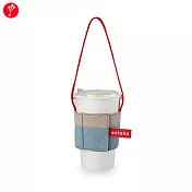 satana -環保可調式飲料提袋- 石灰藍