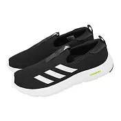 adidas 愛迪達 懶人鞋 Cloudfoam Move Lounger 男鞋 黑 白 套入式 休閒鞋 ID6512 25cm BLACK/WHITE