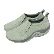Merrell 休閒鞋 Jungle Moc 男鞋 灰 麂皮 緩衝 鬆緊帶 易穿脫 ML00003602 25.5cm WHITE SAGE