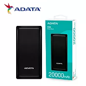 ADATA 威剛 C20 20000mAh 15W 3孔輸出 Type-C雙向快充 行動電源 (2色可選) 有WH標示 黑色