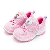 台灣製冰雪奇緣電燈鞋 (F198) 冰雪奇緣童鞋 中童鞋 大童鞋 女童鞋 艾莎安娜 女中童 發光燈鞋 嬰幼童鞋 燈鞋 DISNEY MIT 電燈運動鞋 迪士尼童鞋 16cm 粉色