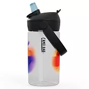 【美國 CamelBak】400ml Flip Straw 兒童吸管運動水瓶RENEW 無 彩虹冒險
