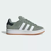 Adidas 愛迪達 Campus 00s J [JI0283] 大童 運動休閒鞋 復古鞋 麂皮 綠 22 綠/白