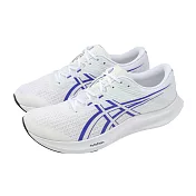 Asics 亞瑟士 競速跑鞋 Hyper Speed 5 男鞋 白 藍 緩震 訓練 路跑 運動鞋 1011C084101