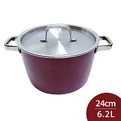 WMF FUSIONTEC 水滴型高身燉鍋 (含蓋) 24cm 6.2L 石英玫瑰 湯鍋 不鏽鋼鍋 雙耳鍋 (電磁爐 IH爐可用)