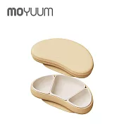 MOYUUM 韓國 白金矽膠 吸盤式 組合餐盤組 - 可頌系列-香蕉黃